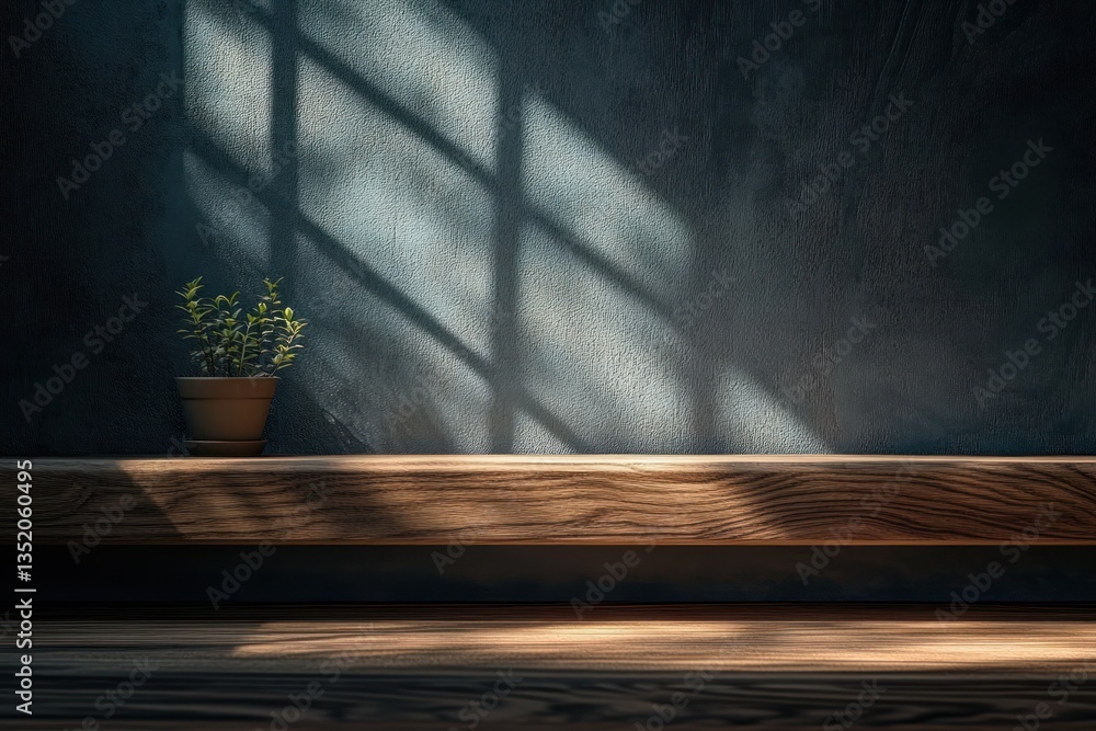 Poster dark wood texture background with natural grain patterns and soft shadows for elegant presentations