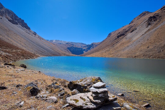 Tshophu Twin Lakes in Bhutan