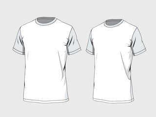 Logo Mockup T-Shirt Design Template - Blank Space for Text