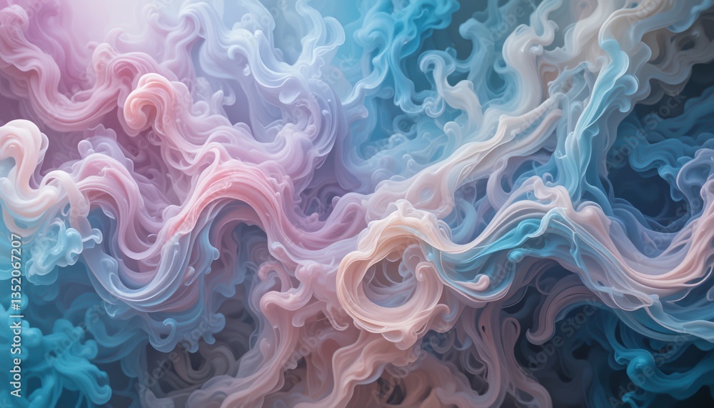 Poster fluid abstract swirls digital art colorful patterns virtual environment aesthetic viewpoint creativi