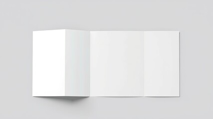 Realistic Gate Fold Brochure Mockup - Design Template