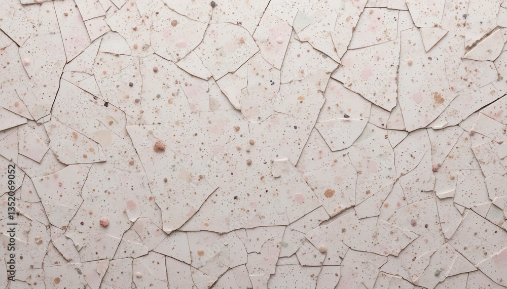 Poster cracked surface texture abstract art digital design studio setting close-up perspective visual aesth