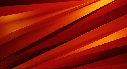 Modern Red Orange Geometric