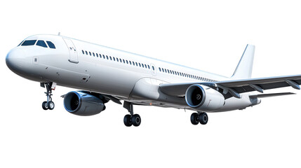 Modern Commercial Airplane in Flight