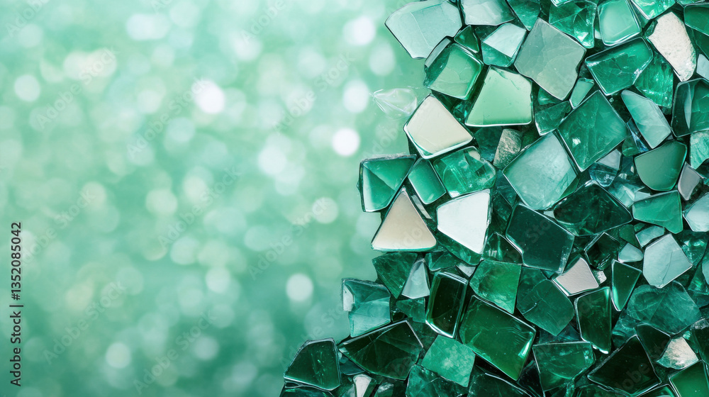 Poster shimmer background, colorful mosaic tiles create a vibrant textured background with a shimmering eff