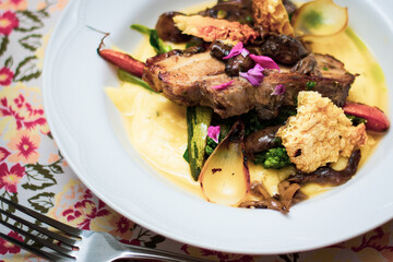 Exquisite Restaurant Plated Dish