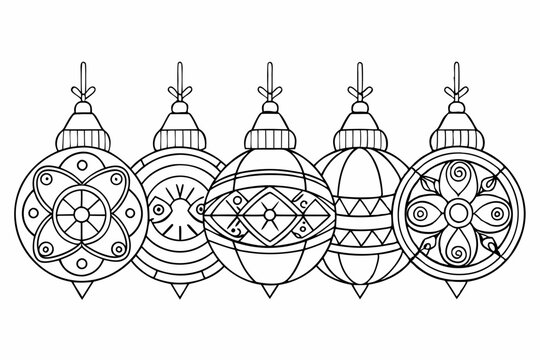 jasus ornaments black vector