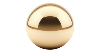 Golden Sphere Abstract Art