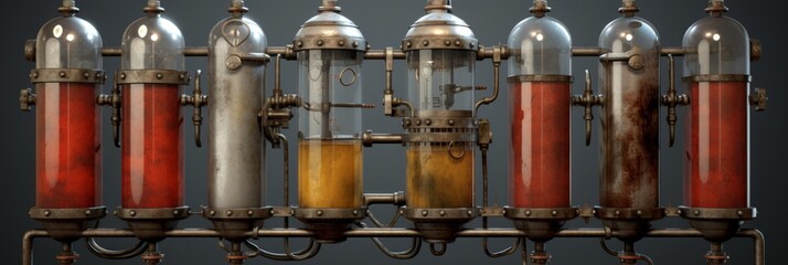 Naklejka premium Efficient water purification simple settling tank design for treatment facilities