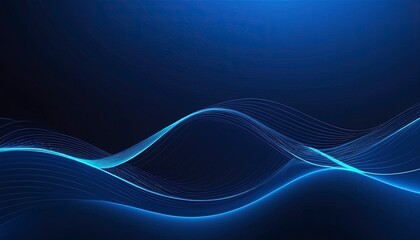 Abstract Waves: An abstract illustration of flowing lines in a sea of deep blue evokes a sense of energy and movement.