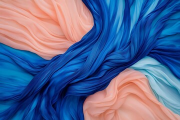 Obraz premium Stunning Fabric Texture with Blue and Pink Tones