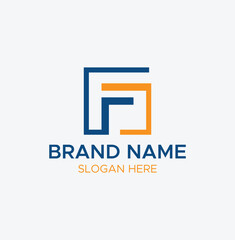 Modern F Monogram &ndash; High-End Logo for Corporate Identity

