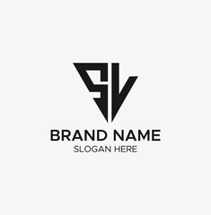 Bold SL Monogram Logo for Luxury & Corporate Identity

