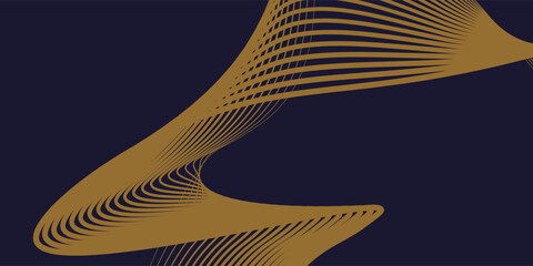 Modern abstract wave with colorful background. Dynamic wave pattern. Futuristic technology concept