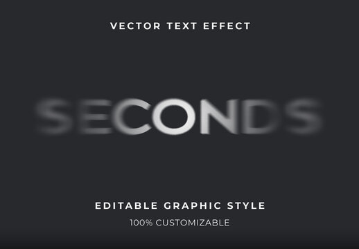 Black White Soft Motion Blur Dynamic Fast Text Effect