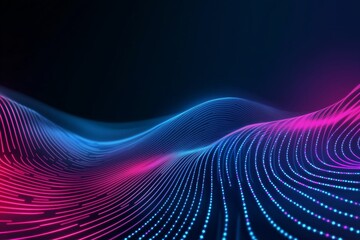 3D blue pink techno abstract background overlap layer on dark with glowing lines shape decoration. Modern graphic design element, future style concept for web banner. Abstract futuristic background