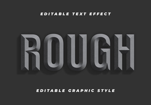 Gray Concrete Rough Cement Stone Blocky Industrial Text Effect