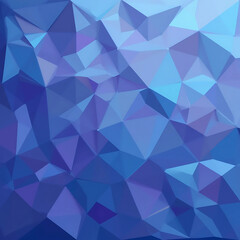 Low Poly Abstract Blue Geometric Background