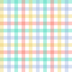 Multicolor gingham seamless pattern.Checkered tartan plaid repeat pattern.Geometric vector background wallpaper.