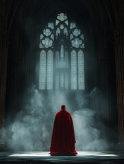 illustration of a cardinal in the church
