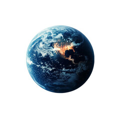 Obraz premium Earth at Night Stunning View of Planet Earth from Space Showing City Lights and Clouds,