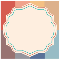 vector illustration of a vintage frame