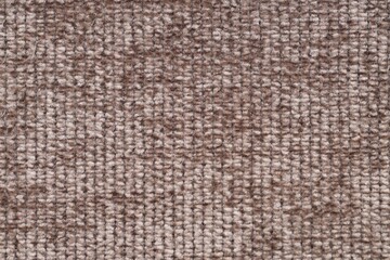 Texture of brown woven fabric as background, top view