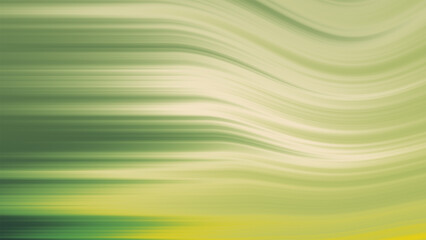 Abstract Green and Yellow Waves Creating a Serene Fluid Motion Effect