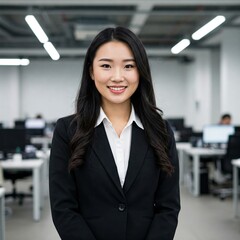 Confident Asian Businesswoman – Professional Corporate Headshot