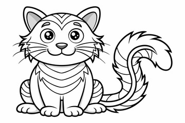 coloring page line art the black vector