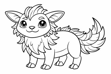coloring page line art the black vector