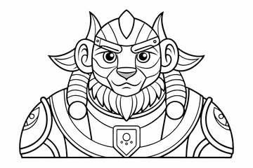 coloring page line art the black vector