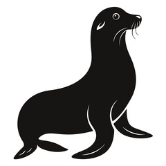 Classic Black Sea Lion Shape