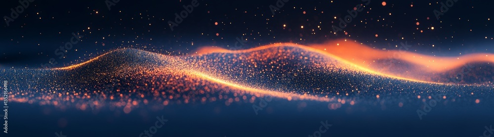 Poster an enchanting abstract artwork with dynamic golden lines that convey movement and dimensionality