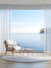 Coastal Living Room View. (1)