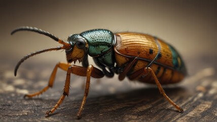 Naklejka premium Close-up of a colorful beetle