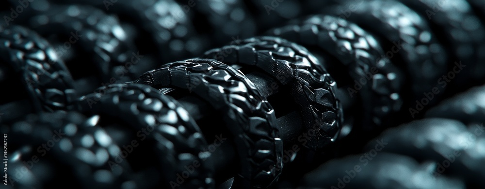 Poster a zoomed-in image of a porous, organic structure with many holes and curves, emphasizing detailed te