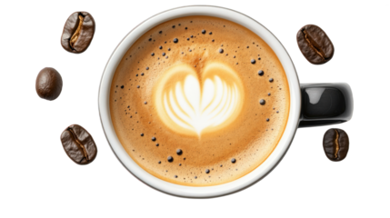 Delicious Latte Art Coffee Cup