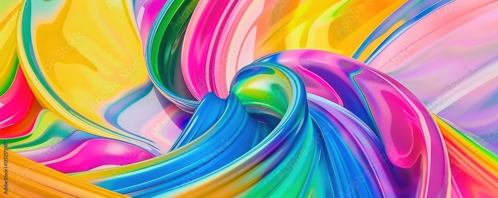 Poster colors backgrounds curves spiral 3d rendering wave round swirl spin spectrum curl colourful circle f