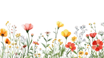 Colorful Floral Border Design