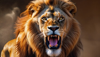 Fototapeta premium head of a lion