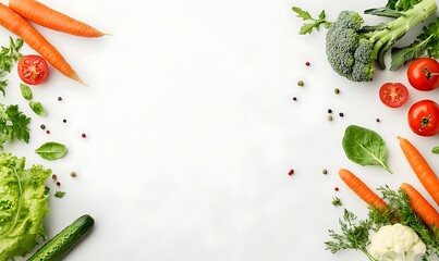 This is a rich, moody, and vibrant close-up shot of fresh vegetables, including tomatoes, carrots, cabbage, broccoli, and leafy greens