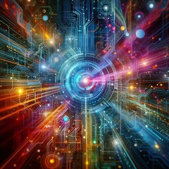 Obraz premium Advancing AI and IoT Integration: Revolutionizing Smart Technologies for Future Innovation 
