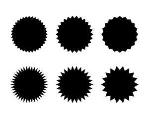 ギザギザのアイコン	