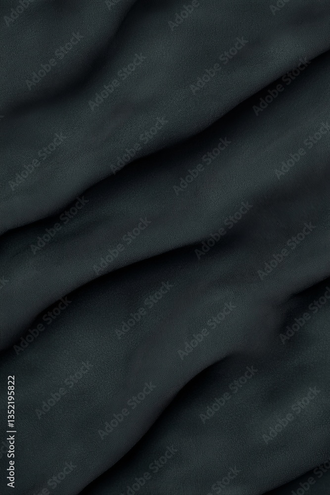 Poster a close-up of textured black leather, showcasing its unique waves and patterns, creating a luxurious