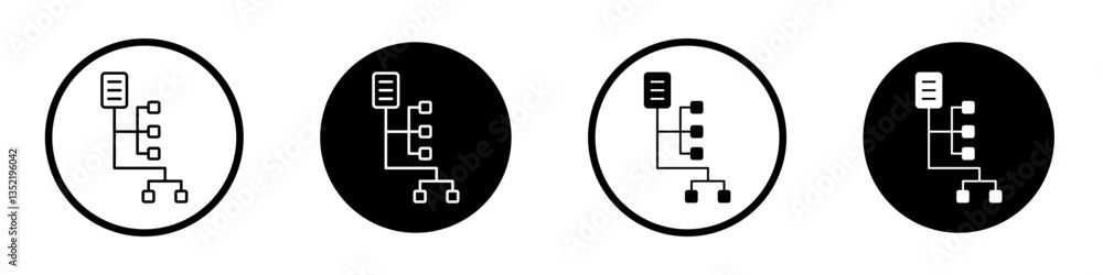 Poster classification icon editable vector set