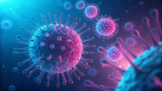 red blood cells Microscopic view of cancer, Cancer cell view, t-cell therapy targeting tumors, Cancer cells, Microscopic view of cancer cells, symbolizing car t-cell therapy
