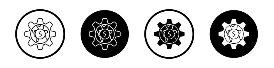 Ethical investment icon editable vector set