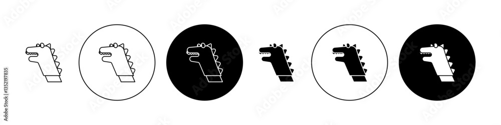 Poster hand puppet icon editable vector set