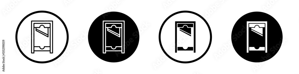 Canvas Prints guillotine icon editable vector set